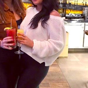 Oversized Cropped Sweater - Garage